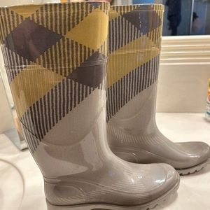 Burberry Rain Boots. Excellent condition.